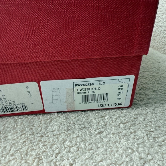✨ Valentino Rockstud Ankle Sock Booties — Red — Size 36 ✨ - Picture 5 of 11